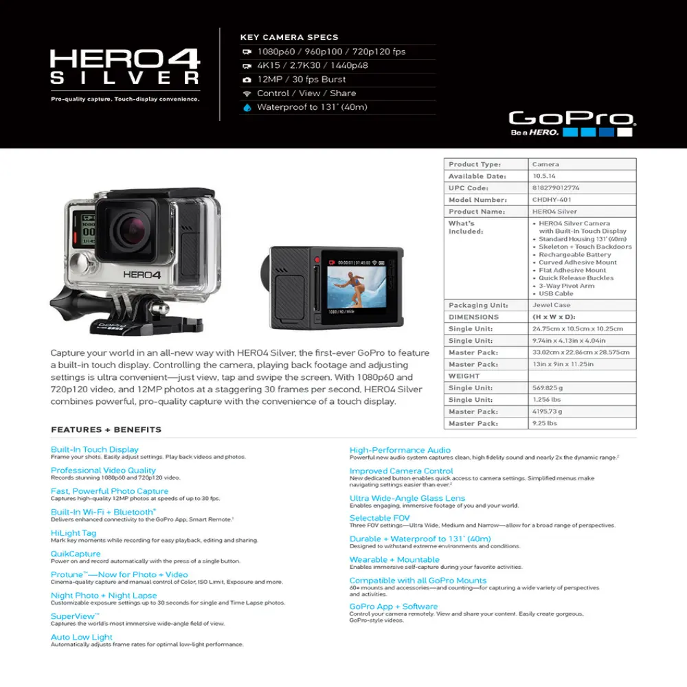 GoPro Hero4 Silver Adventure