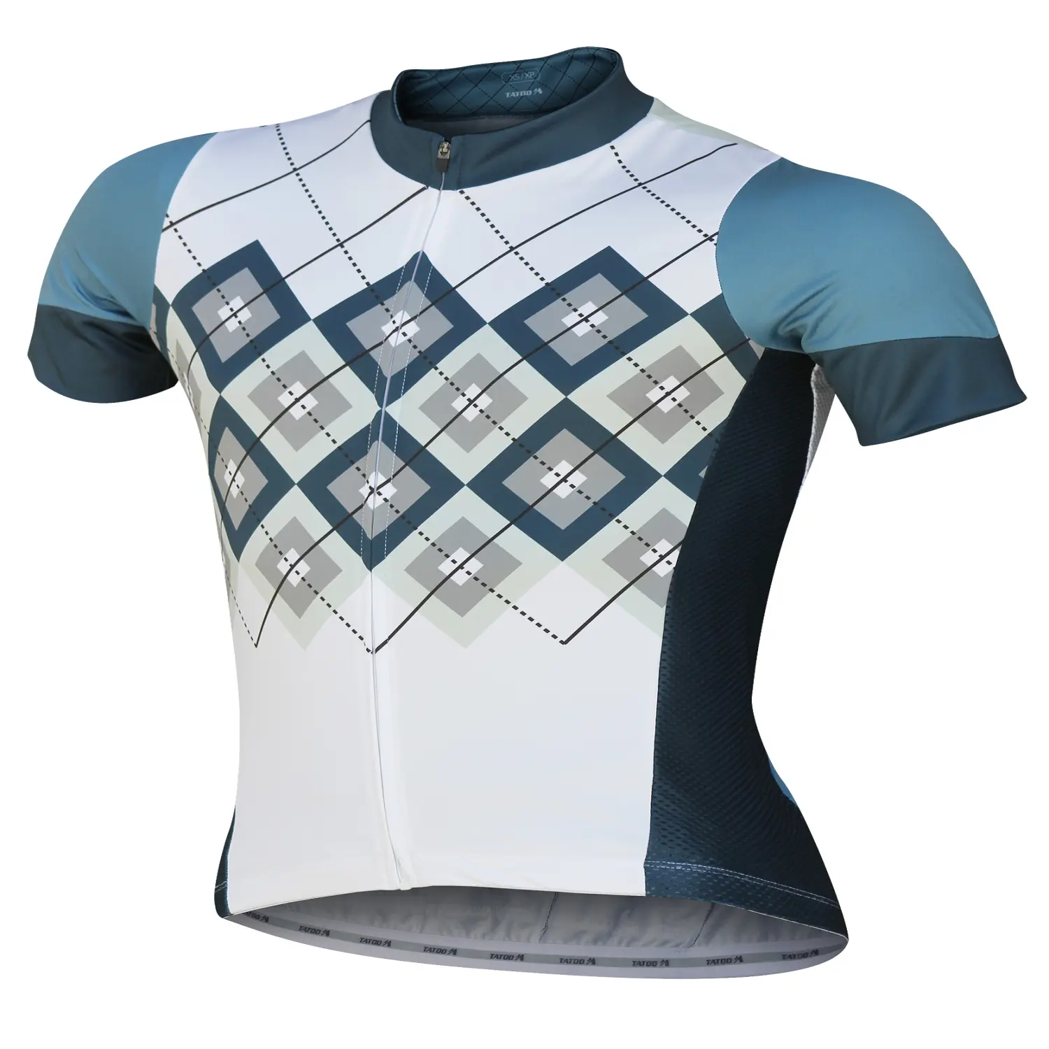blanco - Tatoo Jersey MC Hombre Rombos