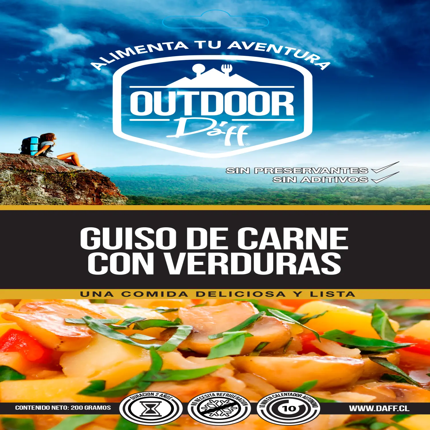  - Daff Guiso de Carne con Verduras Outdoor 200 grs
